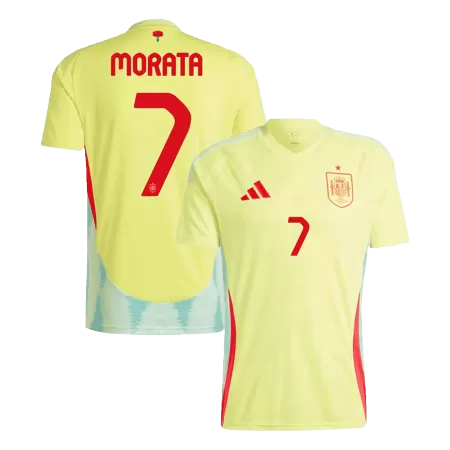 MORATA #7 Spain 2024 Replica Jersey Away Football Shirt Euro - shopnationalteam