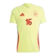 RODRIGO #16 Spain National Soccer Team Jersey Away Football Shirt Euro 2024 - shopnationalteam