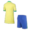 New Brazil 2024 Home Kids Soccer Kit 
 (Shirt+Shorts) 
 - shopnationalteam