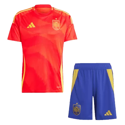 New Spain Home Soccer Jersey Kit Euro 2024 (Shirt+Shorts) - shopnationalteam