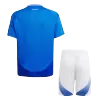 New Italy 2024 Home Kids Soccer Kit 
 (Shirt+Shorts) 
 - shopnationalteam